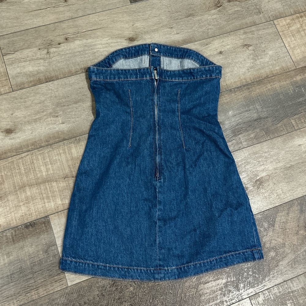 Triarchy Victoria denim corset strapless mini dress - Picture 7 of 7